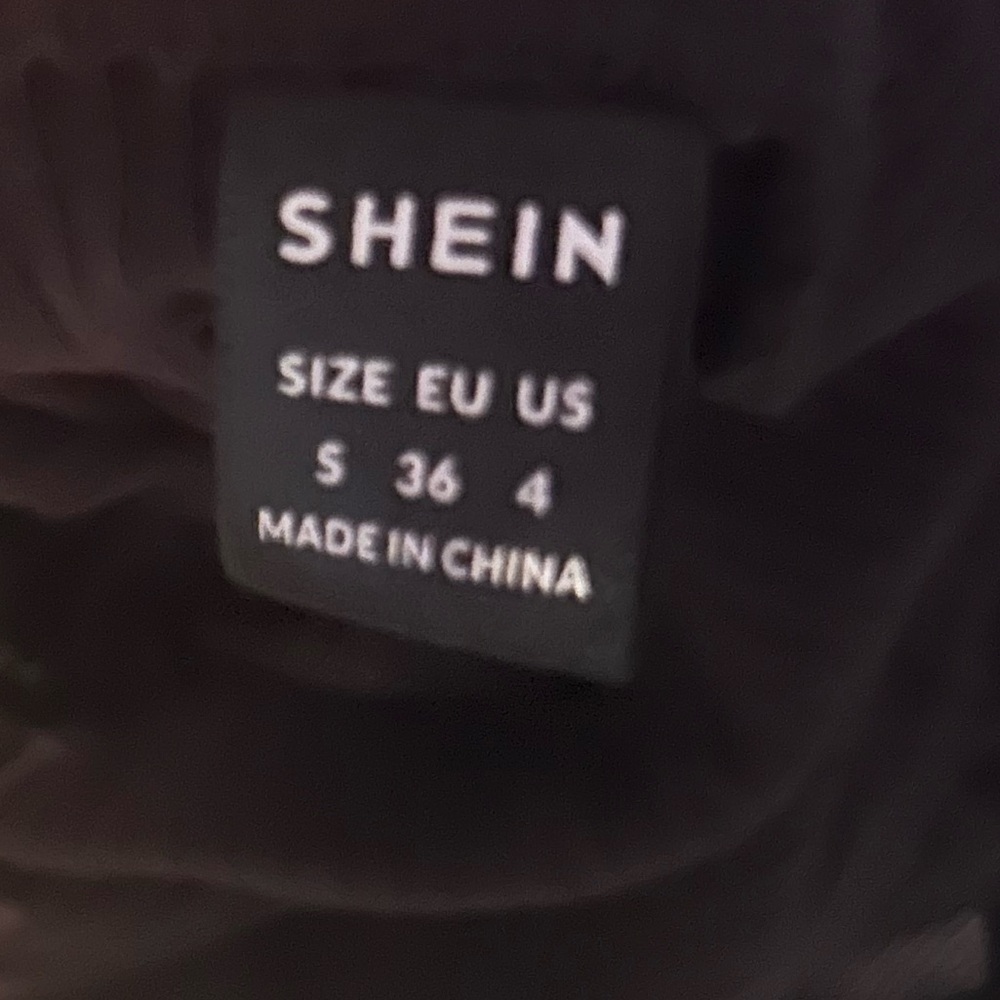 SHEIN Black Ruched Bodycon Pencil Midi Skirt S - Picture 2 of 3